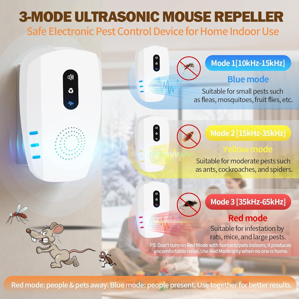 JQELY™ Ultrasonic Pest Repeller 6-Pack
