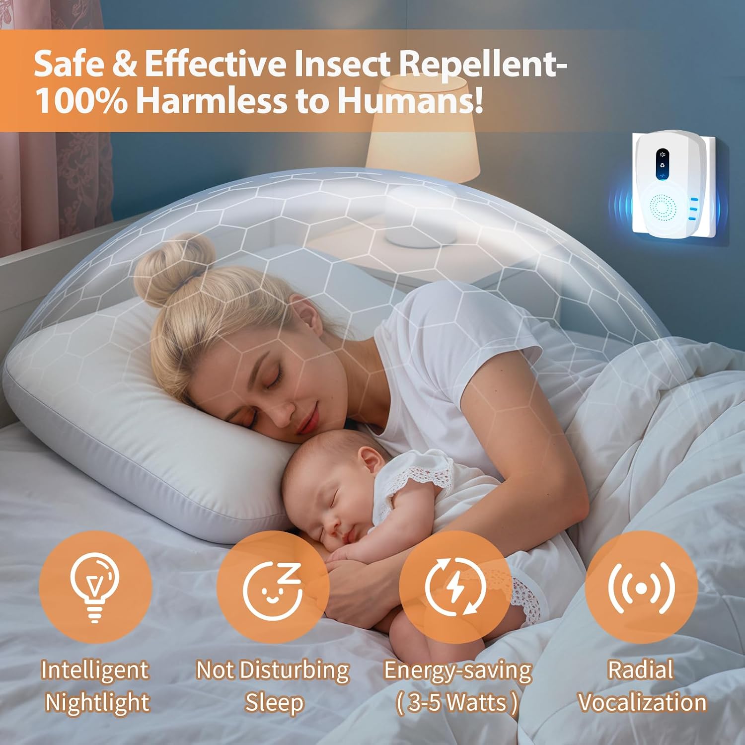 JQELY™ Ultrasonic Pest Repeller 6-Pack