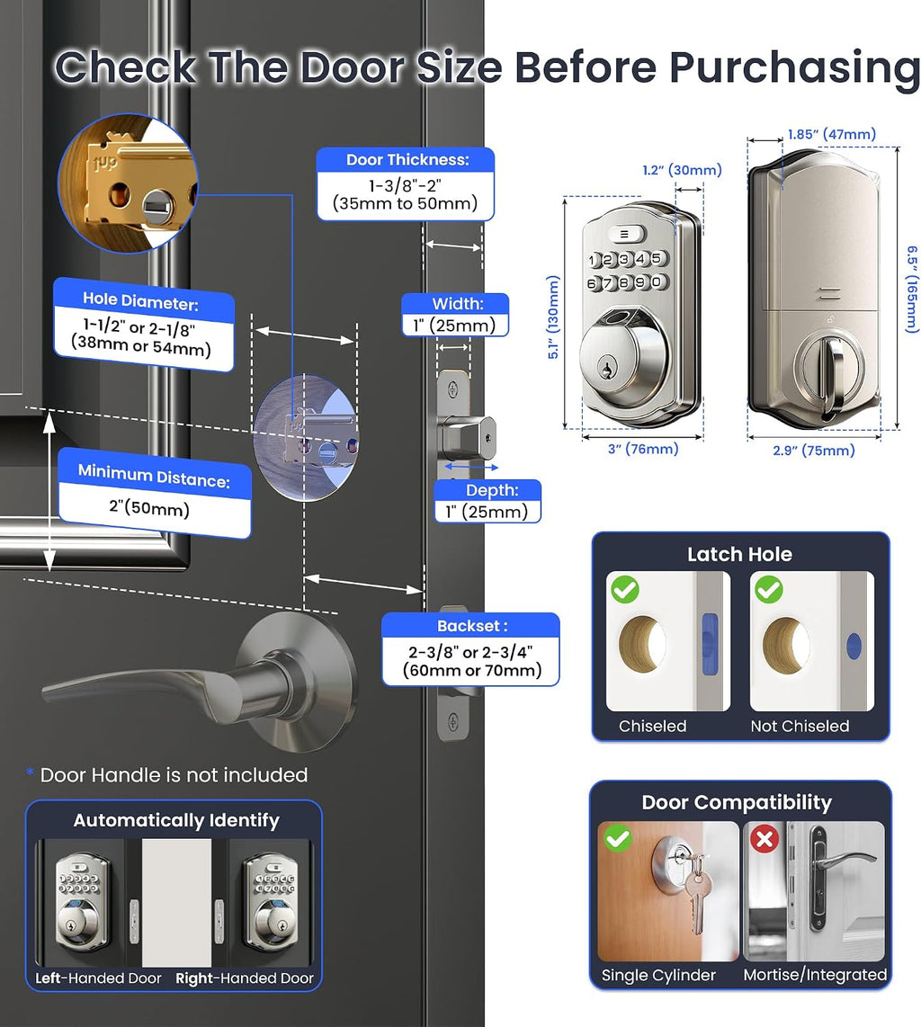 VEISE™ VE012W Smart WiFi Door Lock