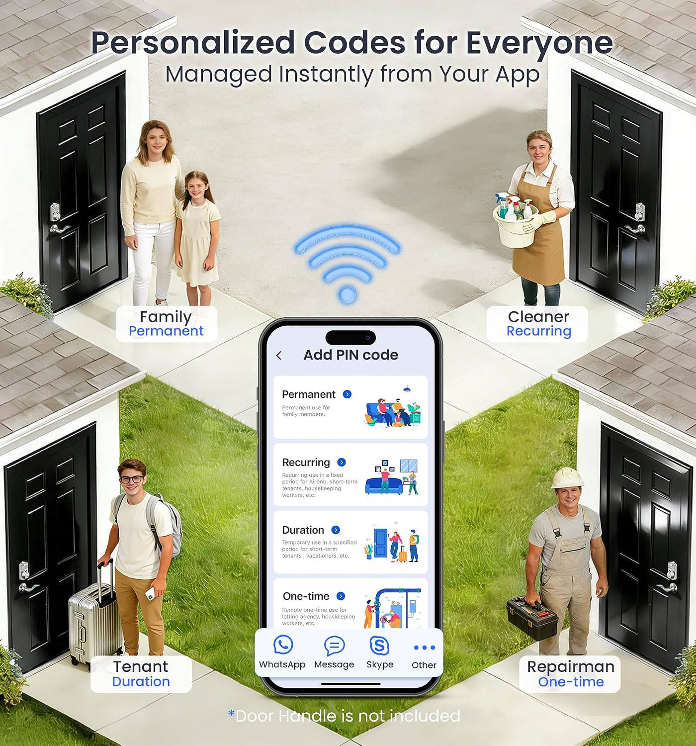 VEISE™ VE012W Smart WiFi Door Lock
